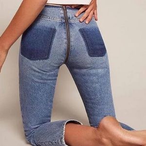 FOREVER 21 Zipper Front to Back Jeans